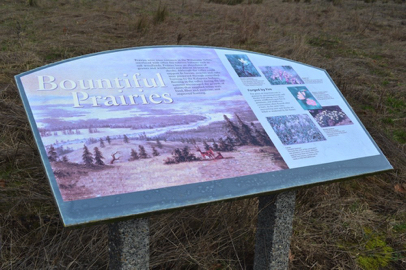 Interpretive display along the accessible trail near Mather Road